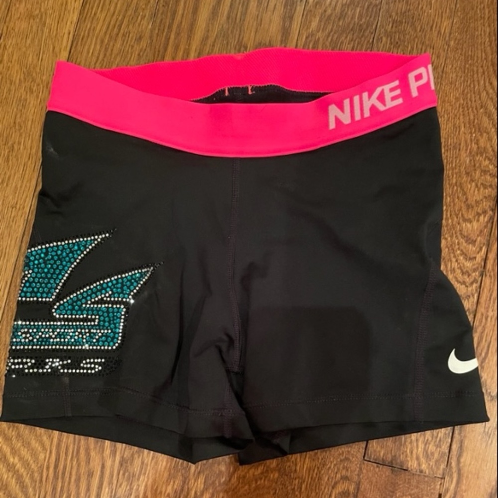 Cheersport Sharks Rhinestone Nike Pro Size Small